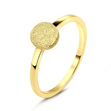 Gold Plated Silver Ring Rough Surfaces NSR-2784-D-GP